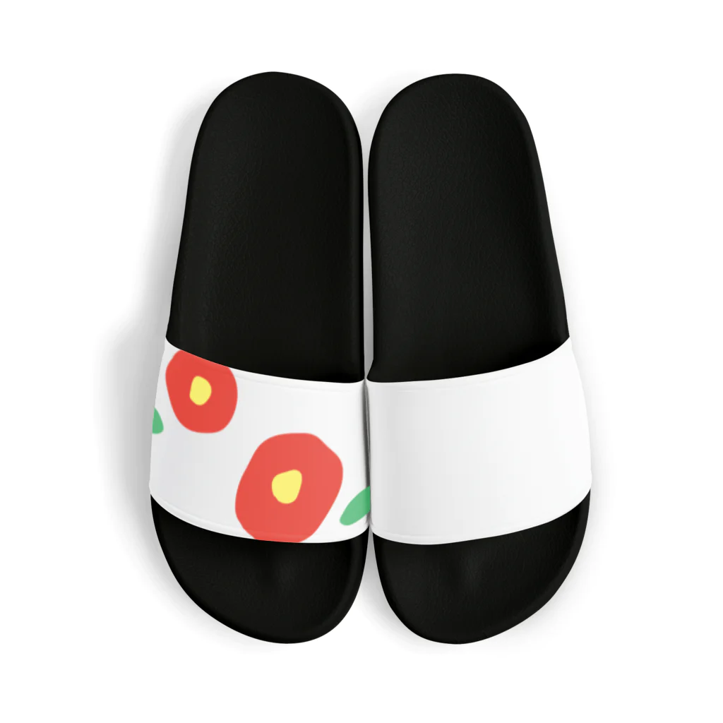 kozukuzukzの椿（赤ふたつ） Sandals