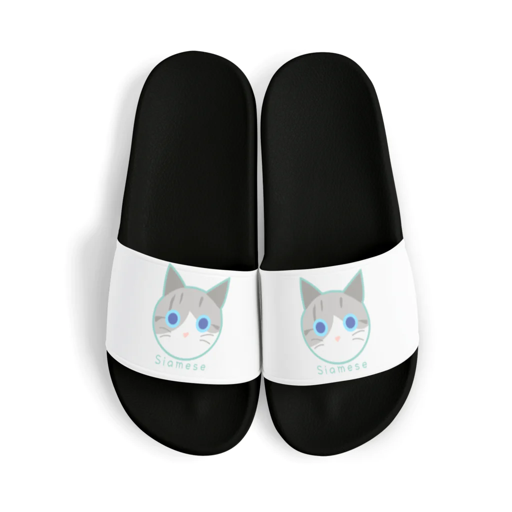 かまくらまいのシャムトラ猫 Sandals