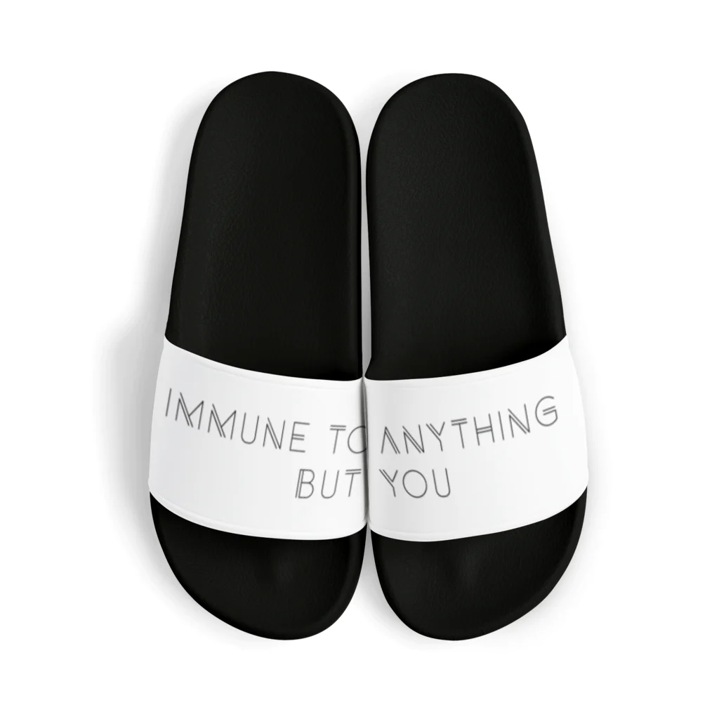 mincora.のIMMUNE TO ANYTHING BUT YOU　- black ver. - Sandals