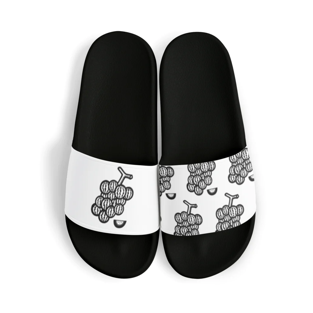39Sのブドーターメロン(白黒) Sandals