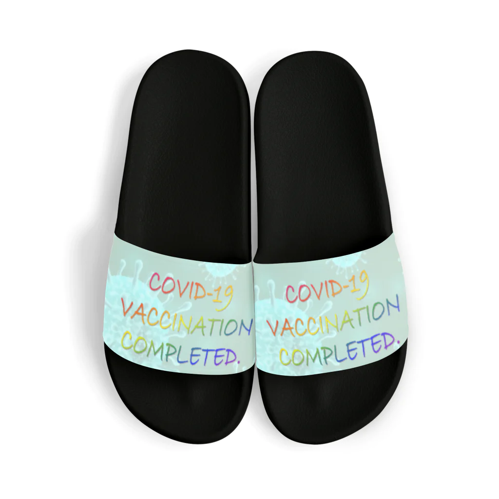 でおきしりぼ子の実験室のVACCINATION COMPLETED(NS) Sandals