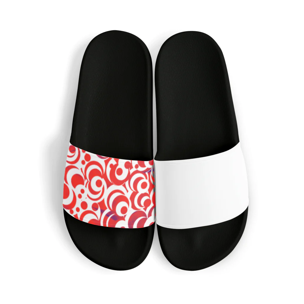 MUGURa-屋の無題・赤 Sandals