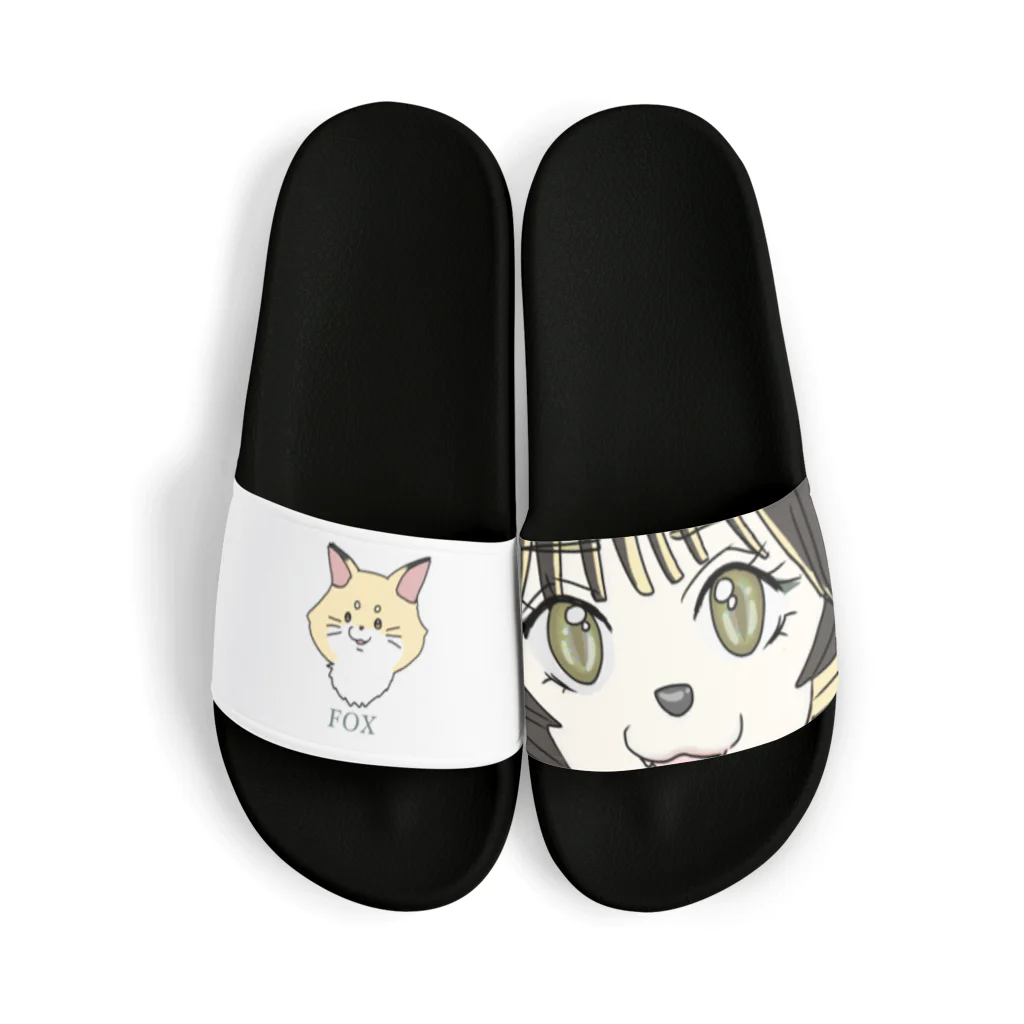 fupifupiのきつねのコンちゃん Sandals