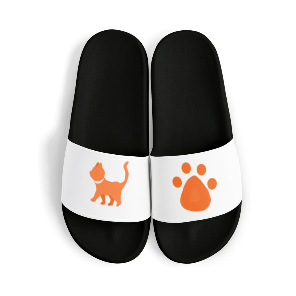 クリームあんみつの猫 Sandals