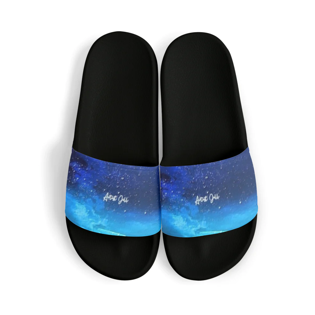 【ホラー専門店】ジルショップの絵画風の幻想的な星空(横長) Sandals