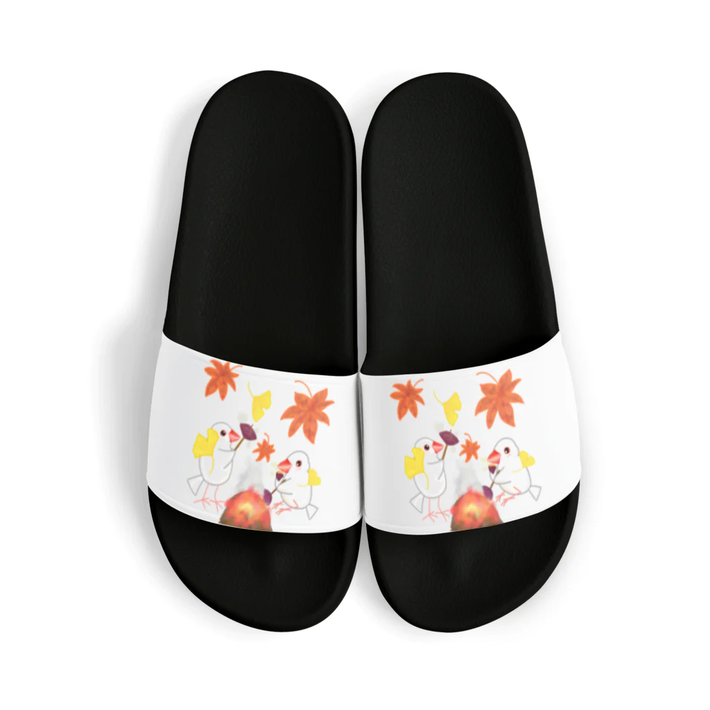 Lily bird（リリーバード）の落ち葉と焼き芋と文鳥ず Sandals