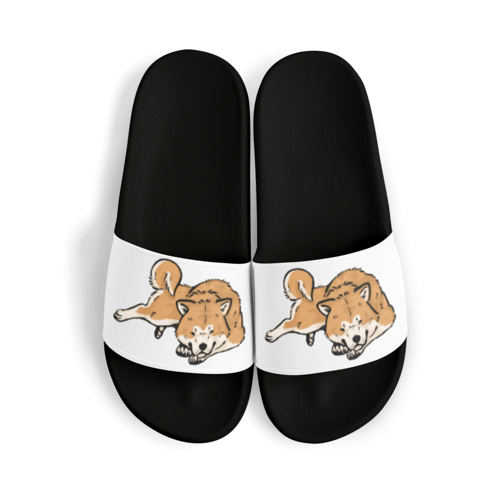 篠山。の秋田犬 Sandals