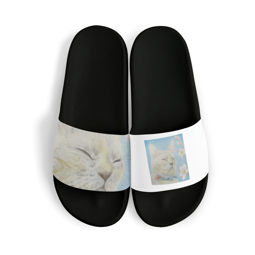 理絵のねこ ぬくぬく Sandals