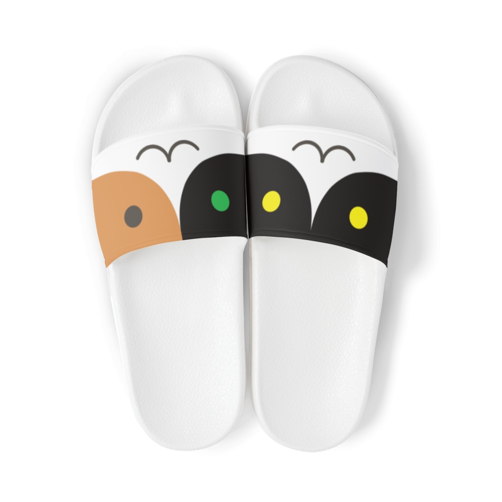 PygmyCat　suzuri店のブチとミケのサンダル Sandals