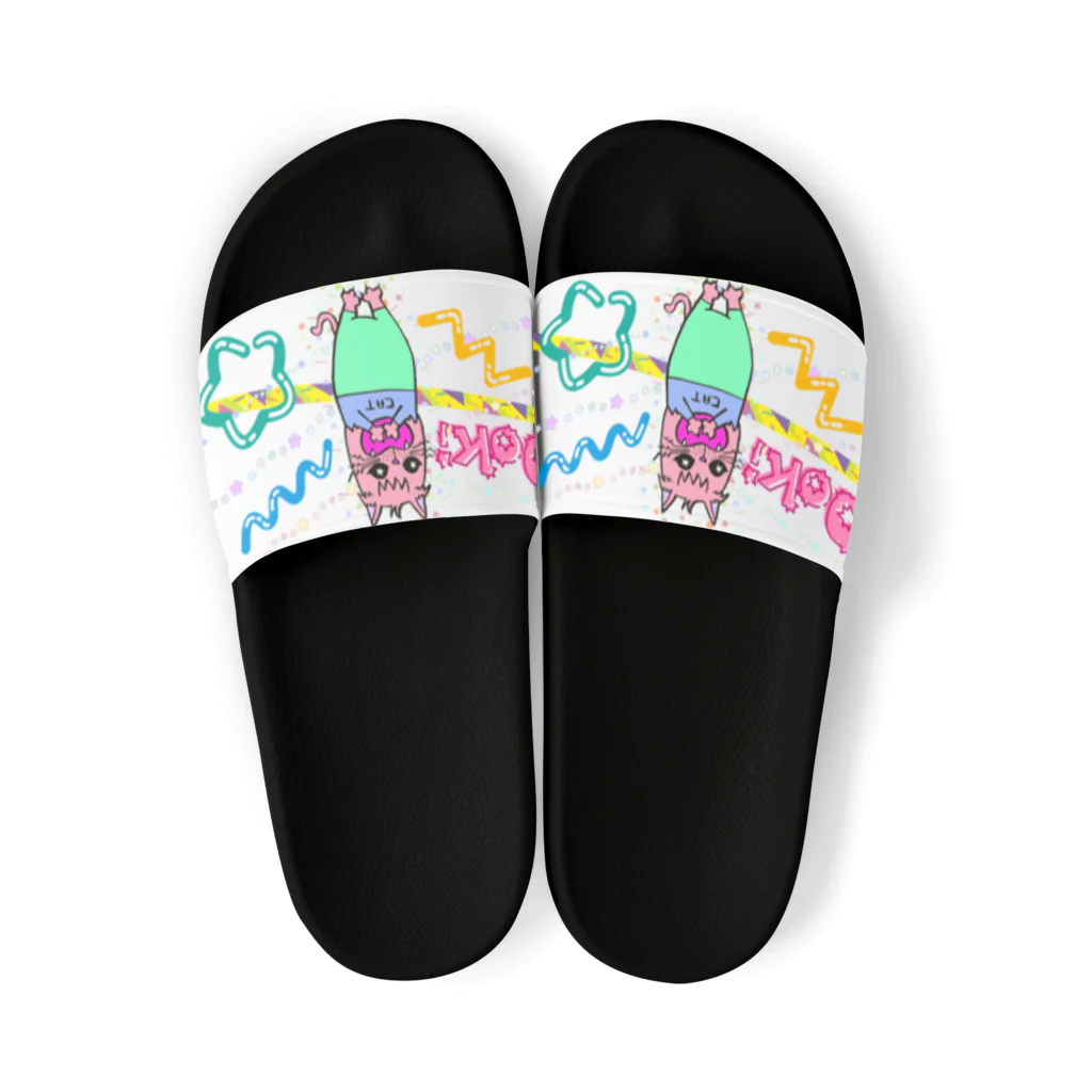 tottoのDokiっとキャット(ピンク)  Sandals