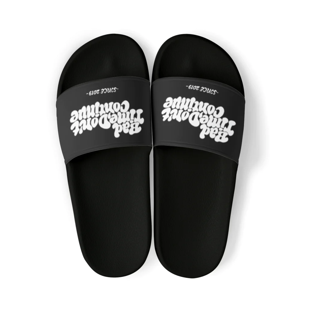 Bad Time,Don't ContinueのBTDC(logo) Sandals