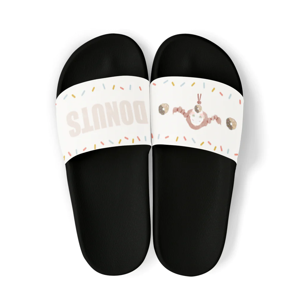 TOAJAPA'S SHOPのLOVE DONUTS(牛乳) Sandals