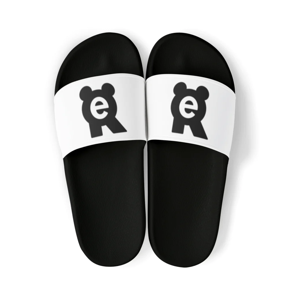 れぷちんのれぷロゴ(黒) サンダル Sandals