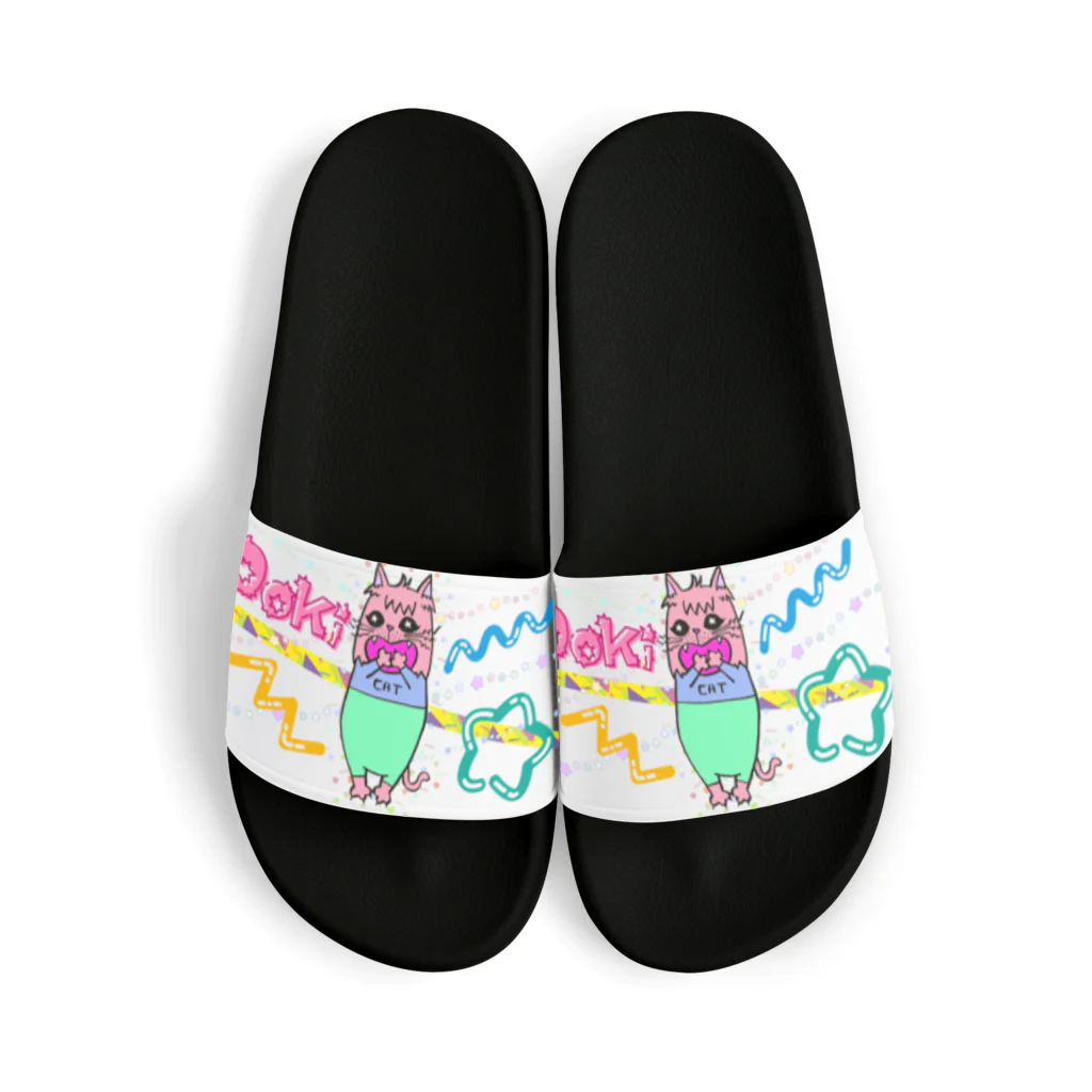 tottoのDokiっとキャット(ピンク)  Sandals