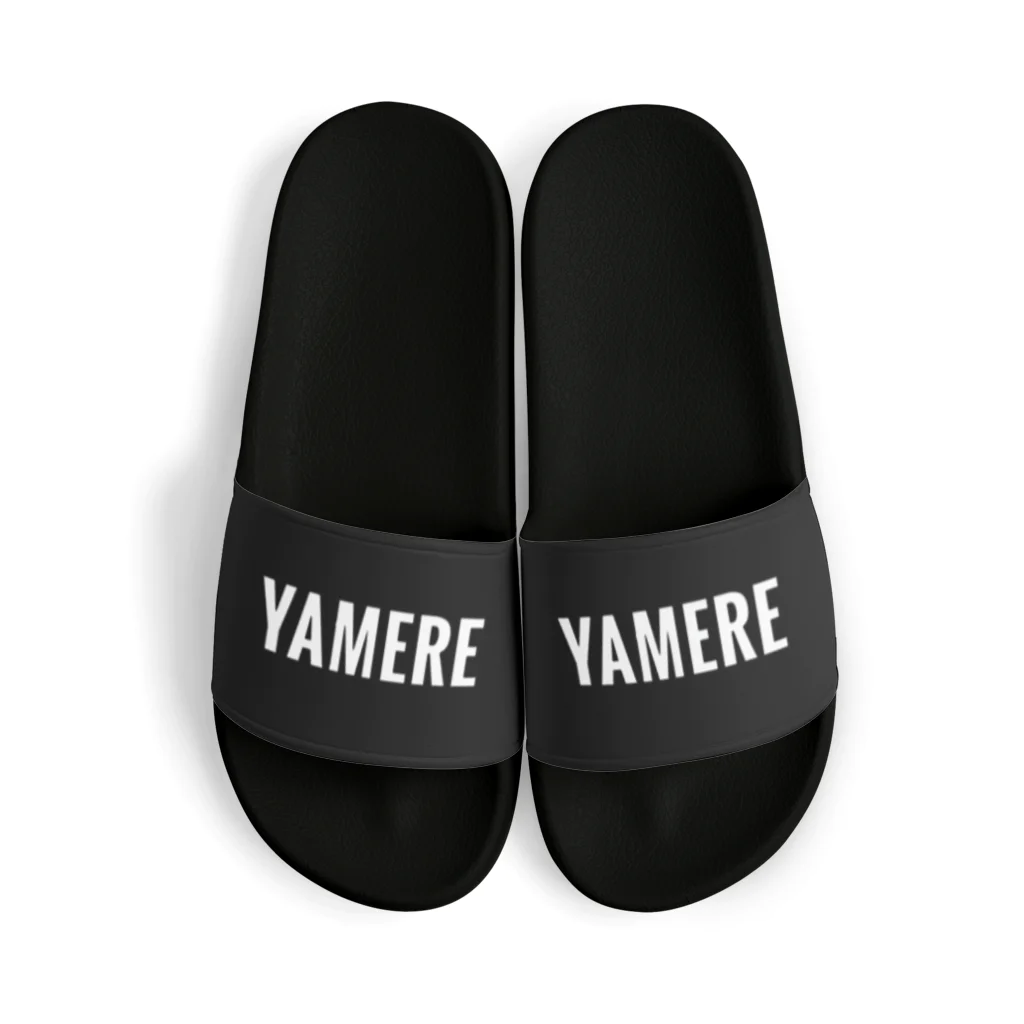 やめれショップのYAMERE（ブラック） Sandals