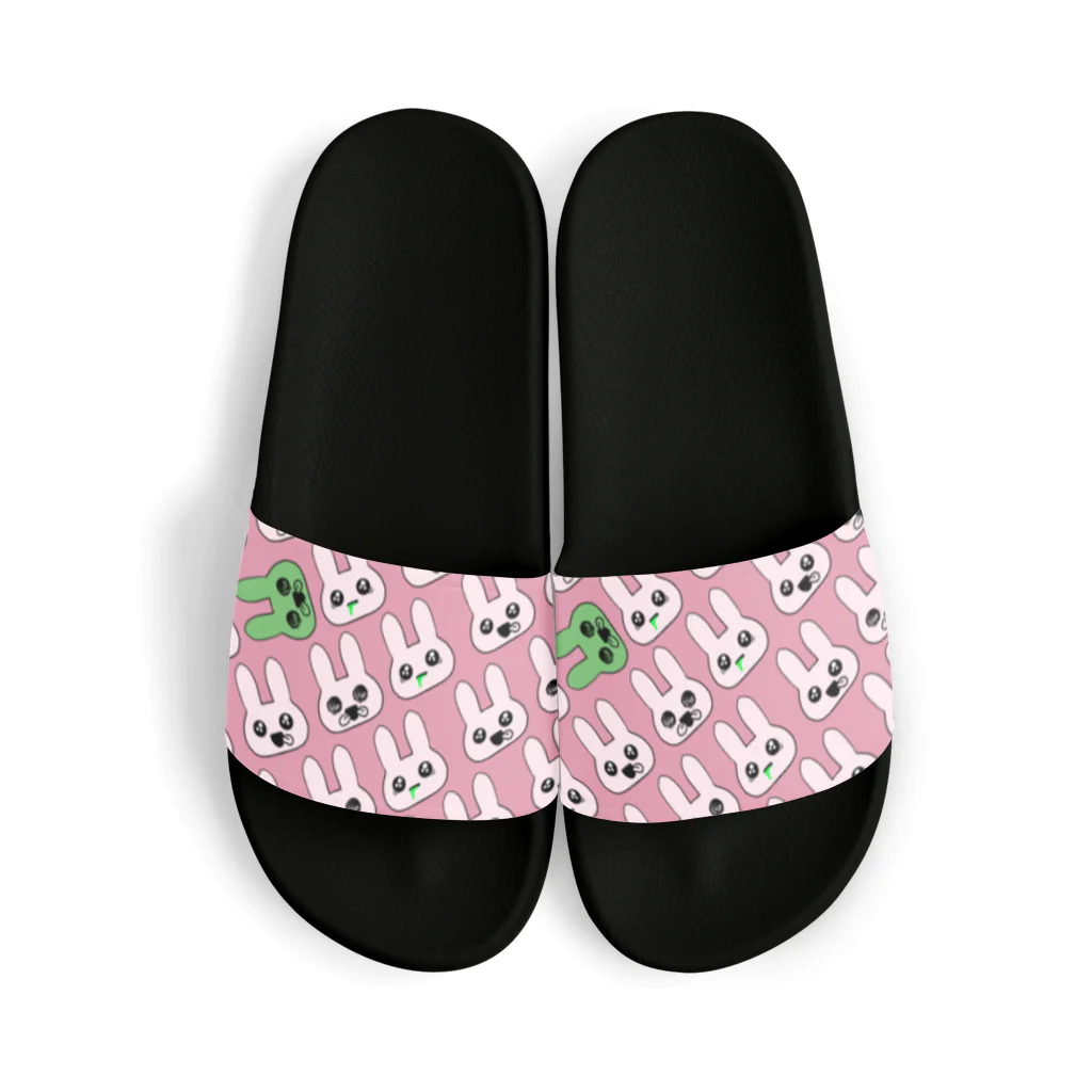 かわいすぎるウサちゃんSHOPのかわいすぎるウサちゃん(パターン柄ver.) Sandals