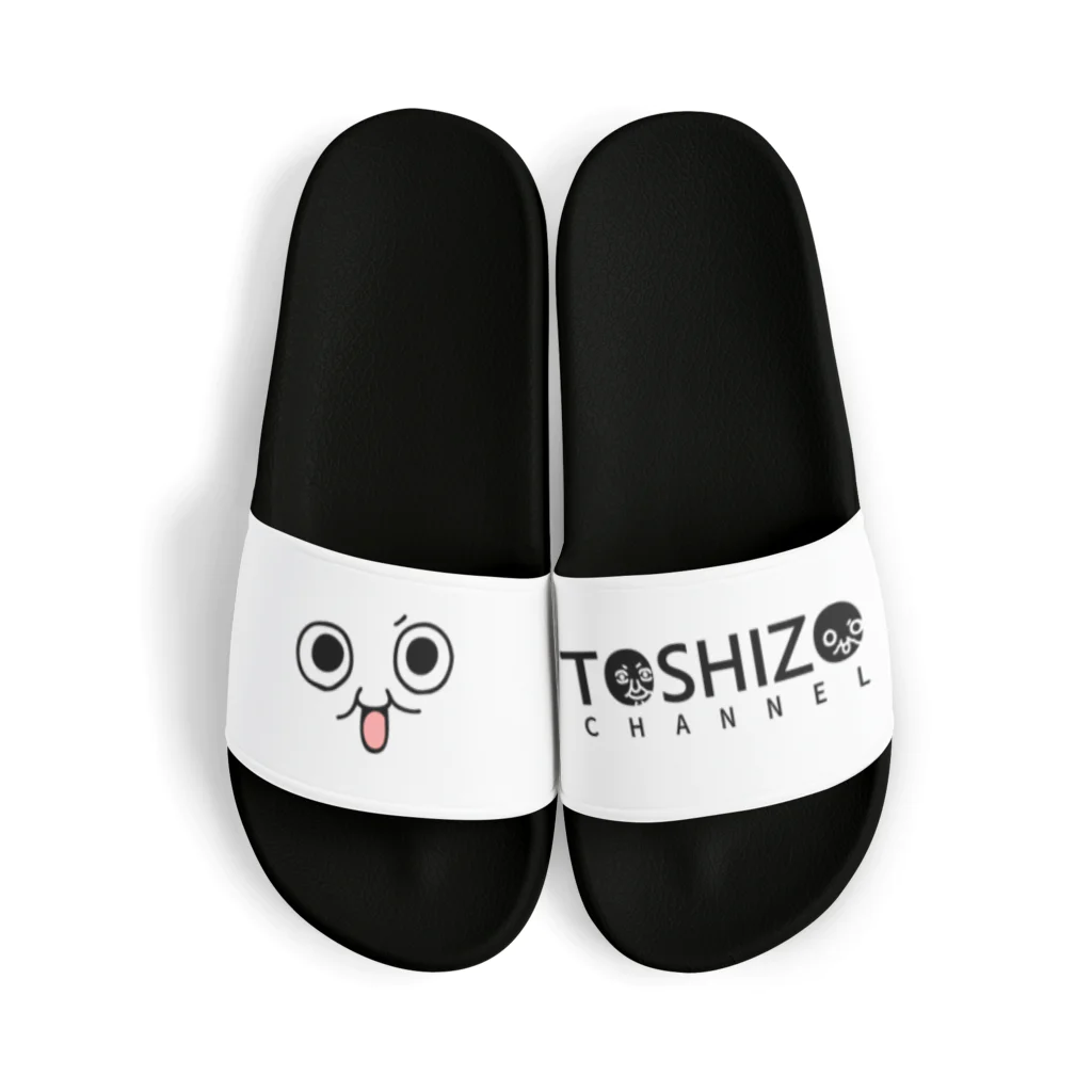 トシゾーのSUZURIのとこのモチゾー（顔抜き） Sandals