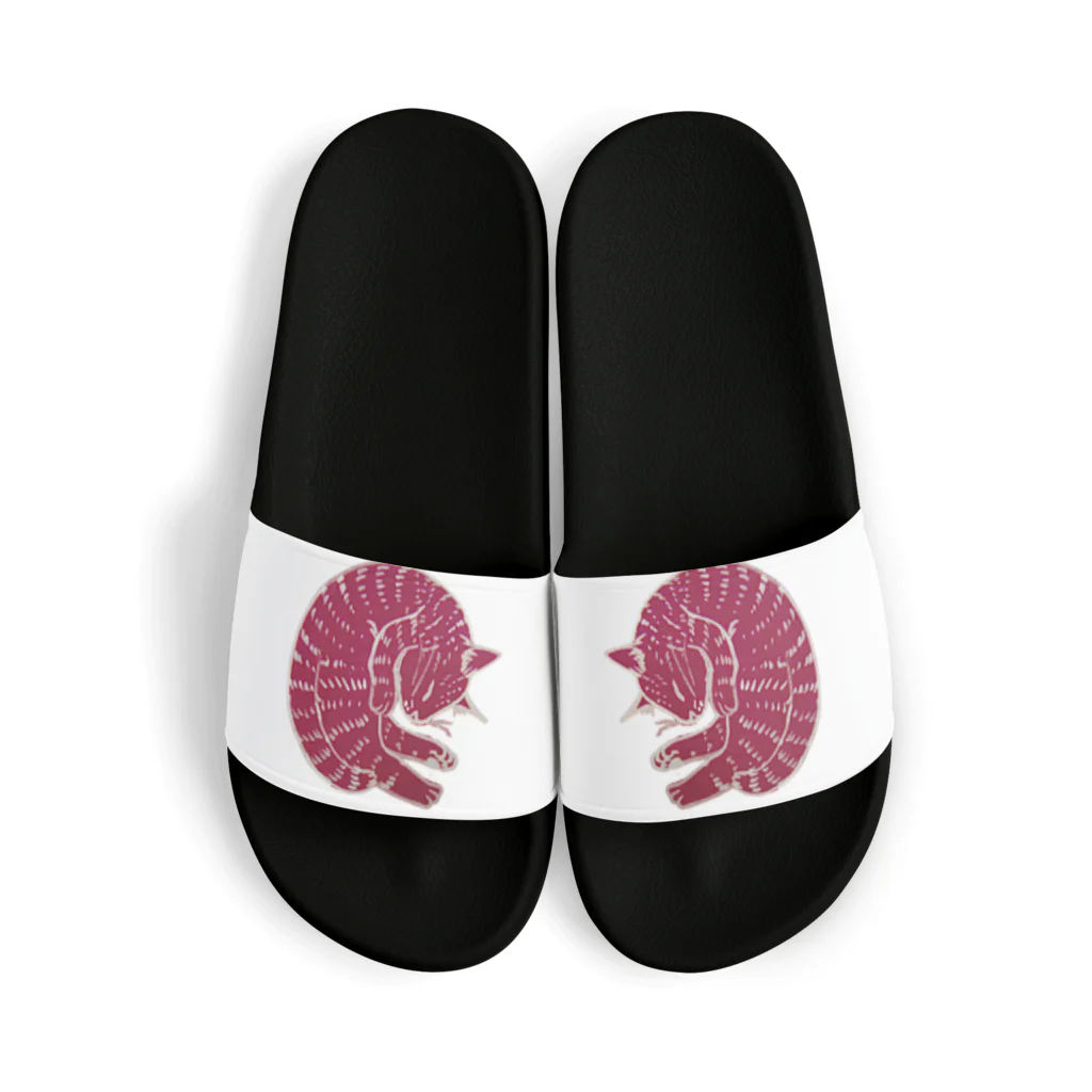 suzuejyaの丸まって眠る猫ん Sandals