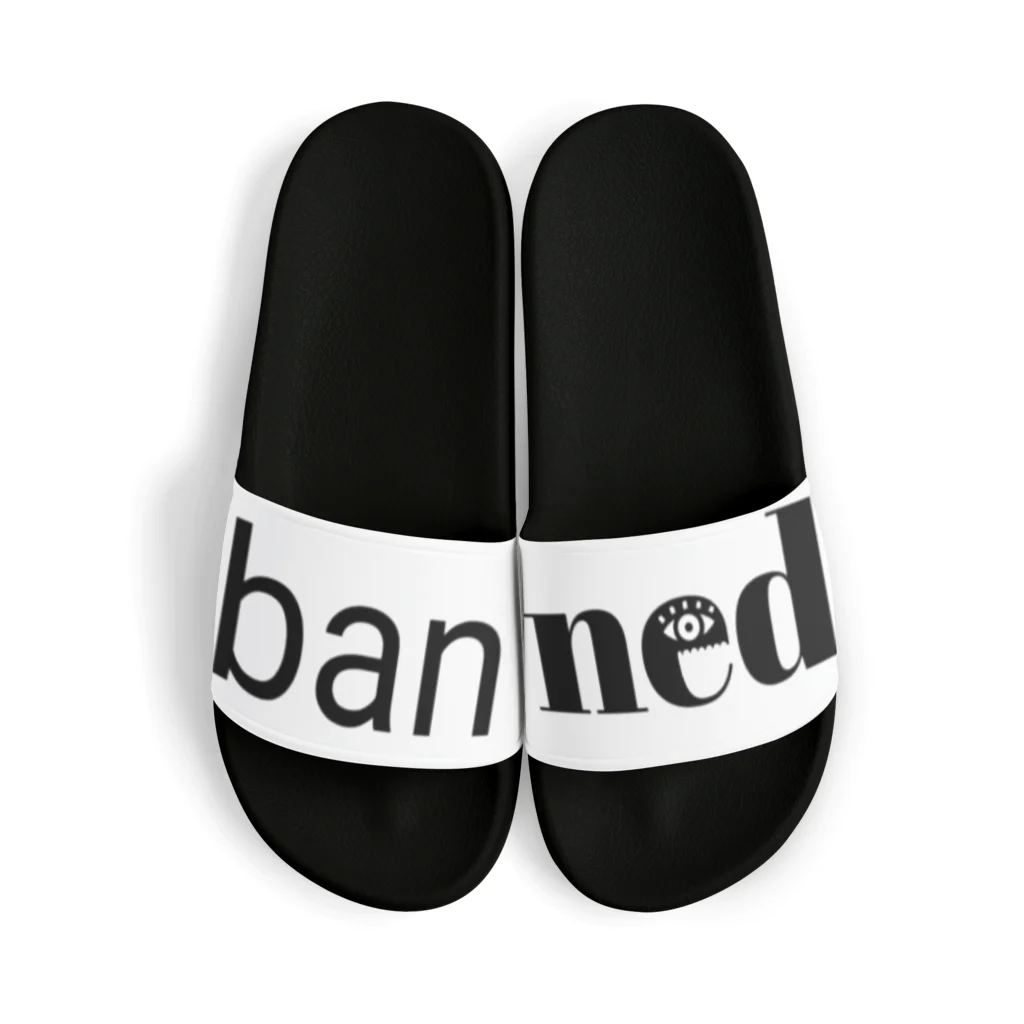 bannedのbanned ロゴサンダル Sandals