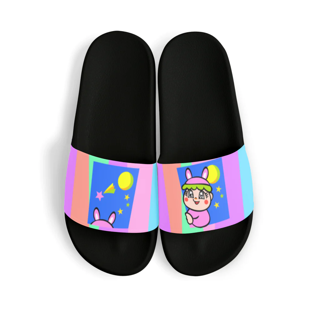 あきじあまみぃの月から来たウサギちゃん Sandals