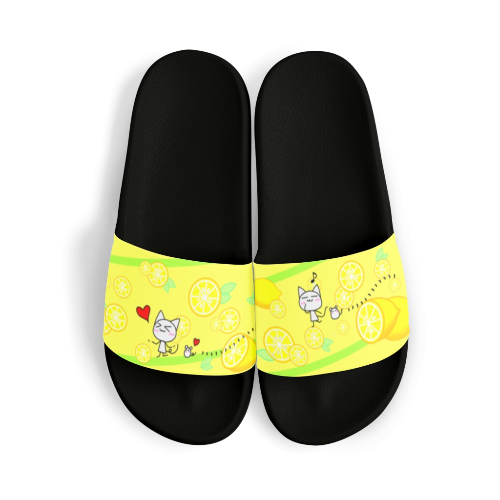 手足棒にゃん レモン サンダル にゃーにゃー組 Lineスタンプ 絵文字販売中 Asagim 22 のサンダル通販 Suzuri スズリ 手足棒にゃん レモン サンダル にゃーにゃー組 Lineスタンプ 絵文字販売中 Asagim 22 のサンダル通販 Suzuri スズリ