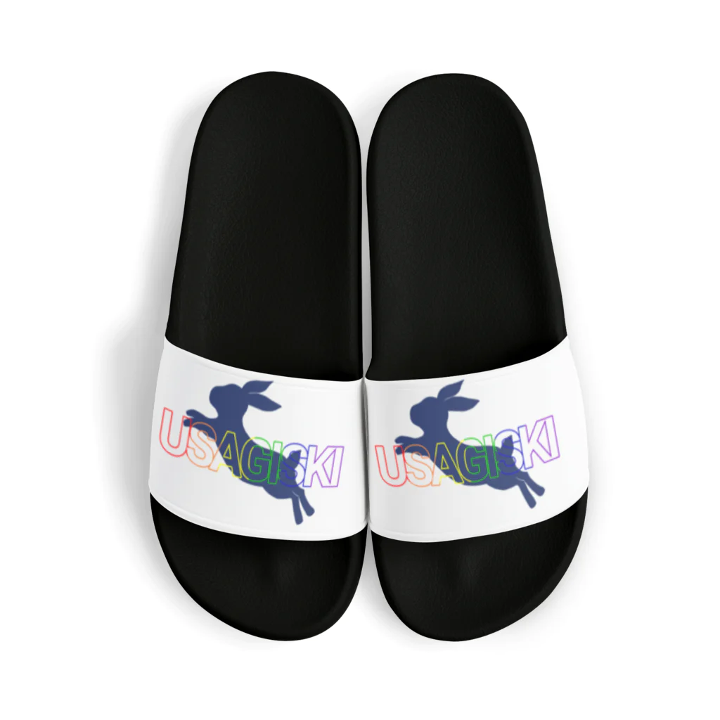 【USAGISKI】(ウサギスキー)のUSAGISKIレインボーロゴサンダル Sandals