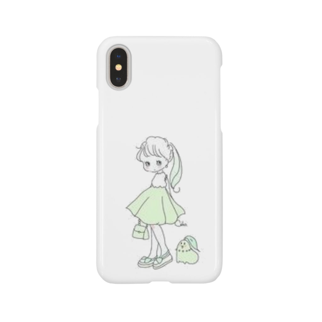 Caho イラスト ゆるカワ女の子 Smartphone Cases Iphone By T Shirt 販売ショップ T Shirt Selling Site T Shirt Lovers Suzuri