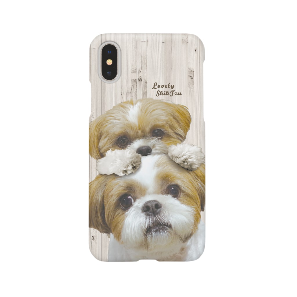 おんぶシーズー ぽんずとかぼす ぽんずのlovelyシーズー犬グッズ Shihtzuponz のスマホケース Iphoneケース 通販 Suzuri スズリ