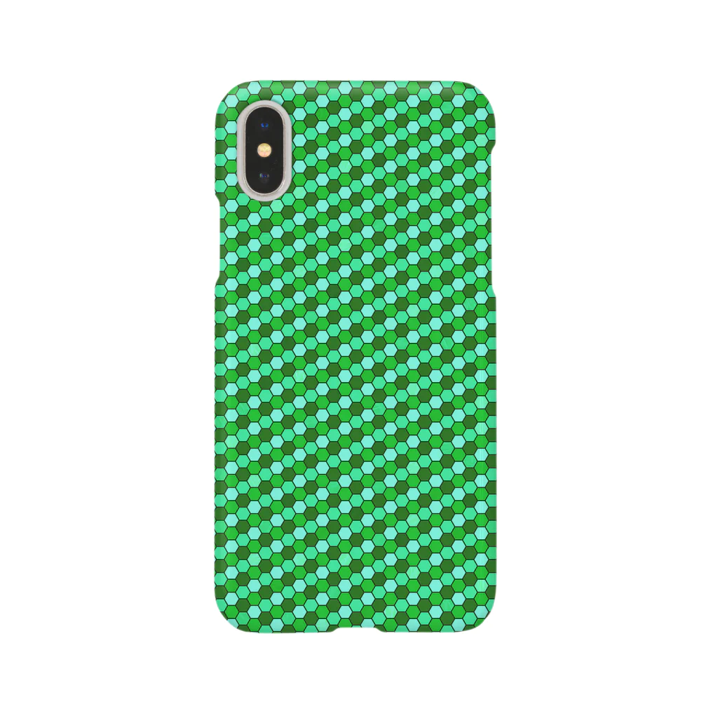 papipoの幾何学模様(グリーン) Smartphone Case