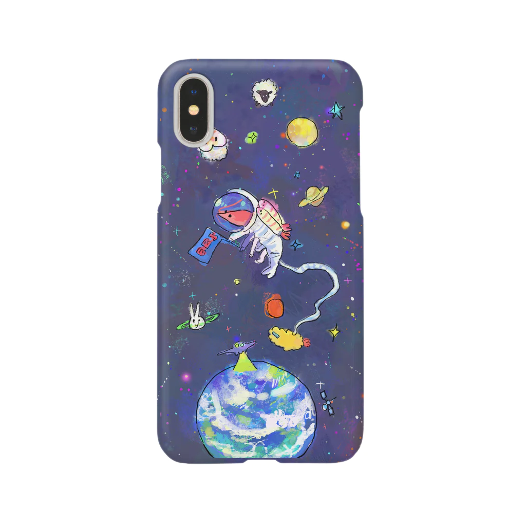 すしずの宇宙のエビちゃんスマートフォンケース Smartphone Case