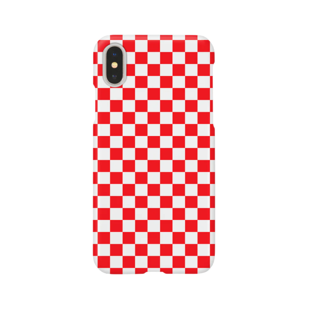 inazuma.co.jpのchecker flag* (Red) Smartphone Case