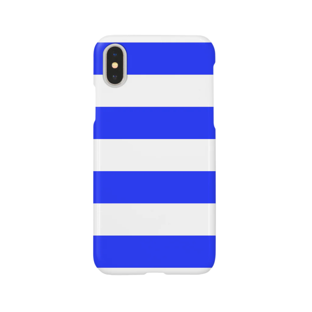 inazuma.co.jpのBorder Stripe (Blue) Smartphone Case