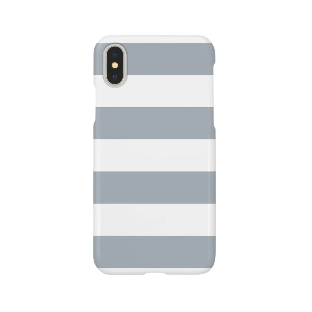 inazuma.co.jpのBorder Stripe (Gray) Smartphone Case