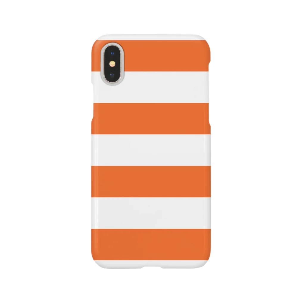 inazuma.co.jpのBorder Stripe (Orange) Smartphone Case