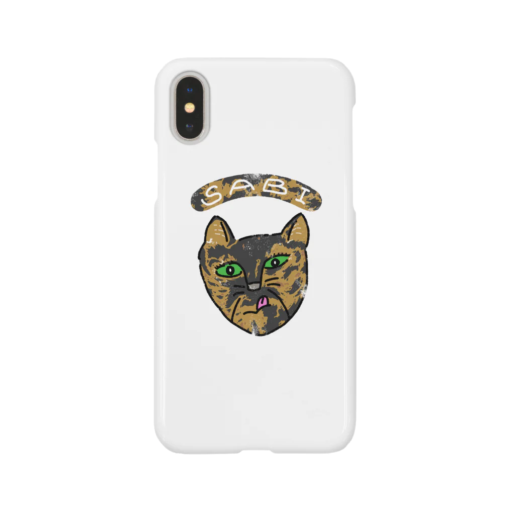 CONTE. suzuri店のT33-SABI CAT Smartphone Case