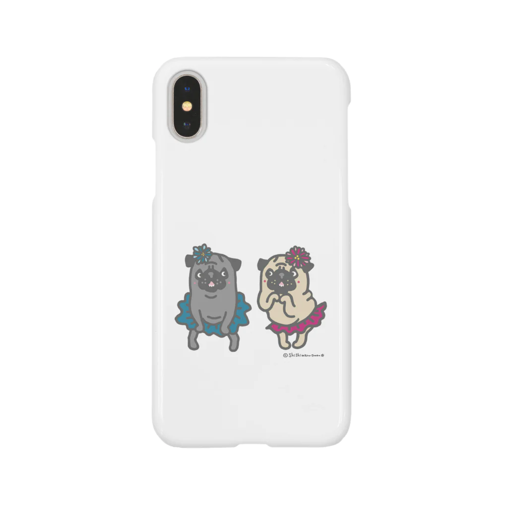 shishimaru-gmenのおなかぽよんアイドルパグちゃん☆ Smartphone Case