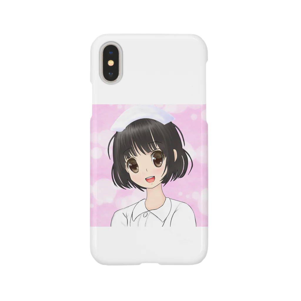 げーむやかんのモエ萌えナースほわほわピンク背景 Smartphone Case