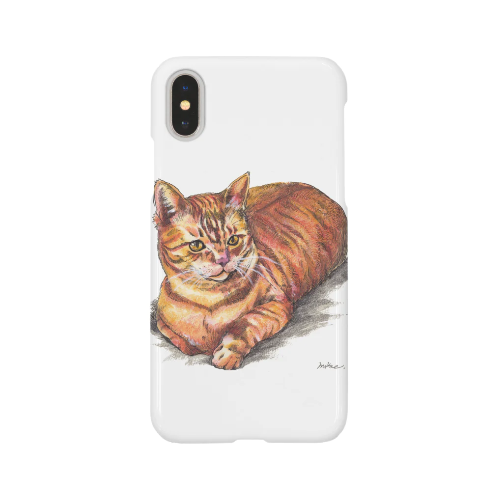 Ooazamukae stationeryの落ち着いた茶トラ猫 Smartphone Case