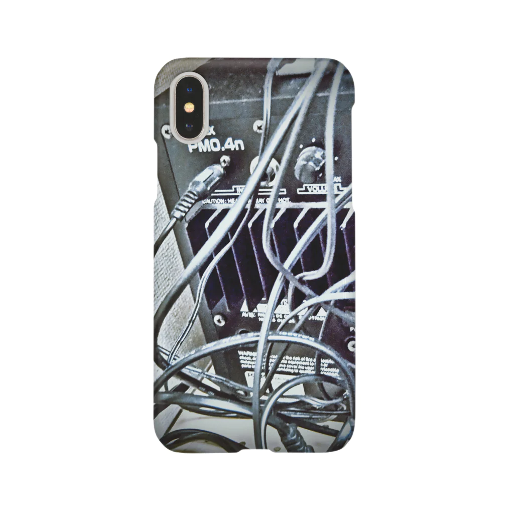 iPhoneケース専門店のスピーカー(黒) Smartphone Case