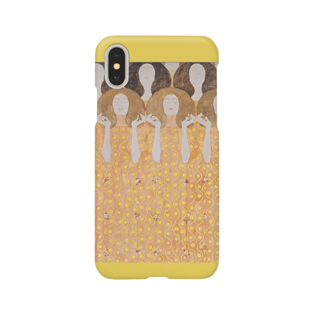 SONOTENI-ARTの001-007　グスタフ・クリムト　『天使聖歌隊』　スマホケース　表側面印刷　iPhone XS/X専用デザイン　SC6 Smartphone Case