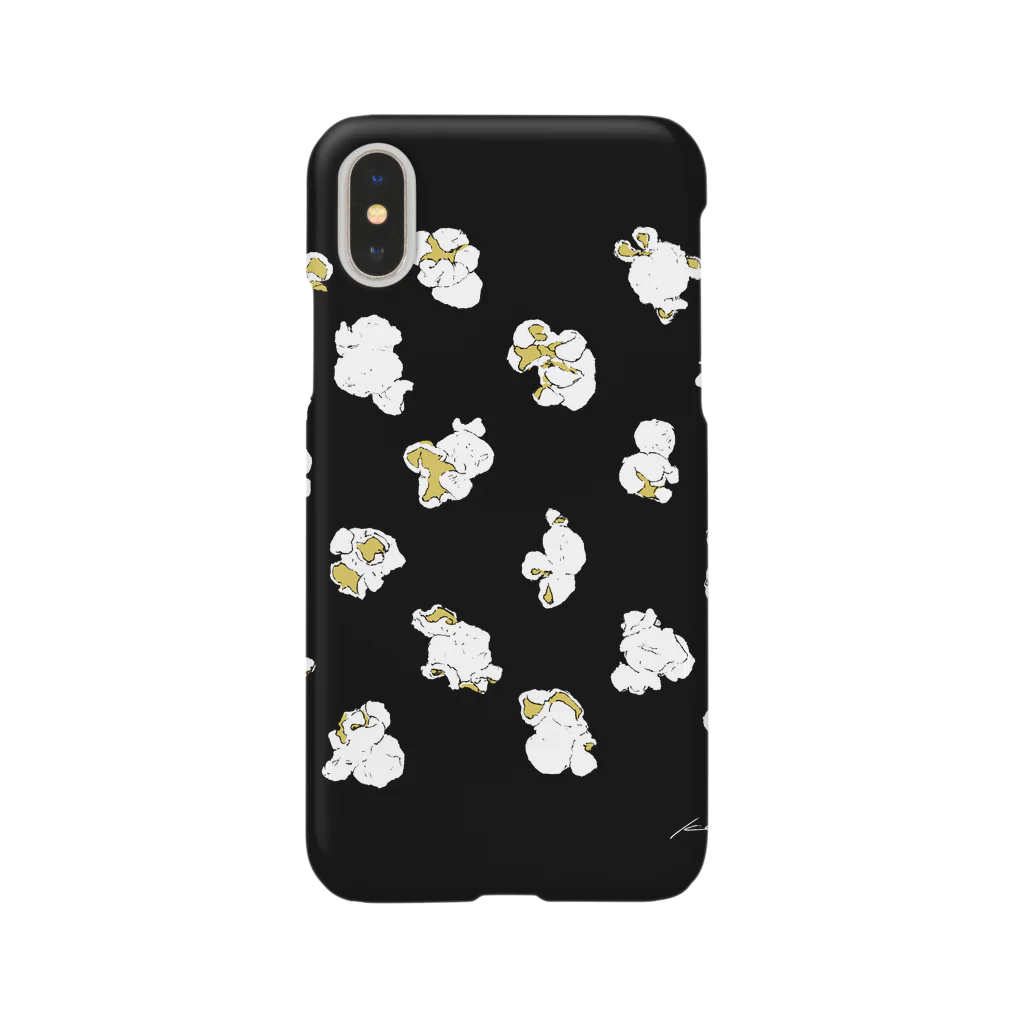 IKEYAのpopcorn pack_black スマホケース