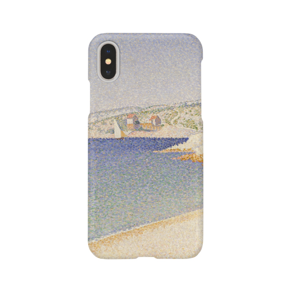 SONOTENI-ARTの025-002　ポール・シニャック　『カシスの桟橋』　スマホケース　表側面印刷　iPhone XS/X専用デザイン　SC6 Smartphone Case