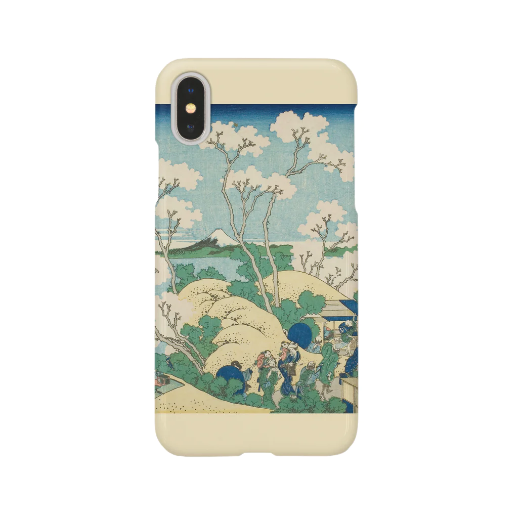 SONOTENI-ARTの003-011　葛飾北斎　『冨嶽三十六景　東海道品川御殿山ノ不二』　スマホケース　表側面印刷　iPhone XS/X専用デザイン　SC6 iPhone Smartphone Case