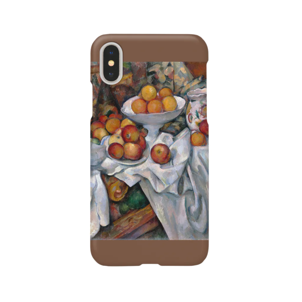 SONOTENI-ARTの017-001　ポール・セザンヌ　『リンゴとオレンジのある静物』　スマホケース　表側面印刷　iPhone XS/X専用デザイン　SC6 Smartphone Case