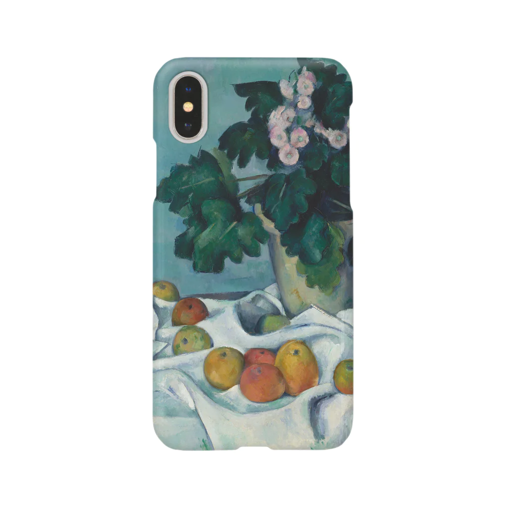 SONOTENI-ARTの017-007　ポール・セザンヌ　『リンゴとサクラソウの鉢のある静物』　スマホケース　表側面印刷　iPhone XS/X専用デザイン　SC6 スマホケース