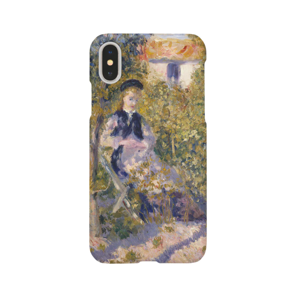 SONOTENI-ARTの016-007　ルノワール　『庭のニニ (ニニ・ロペス)』　スマホケース　表側面印刷　iPhone XS/X専用デザイン　SC6 iPhone Smartphone Case