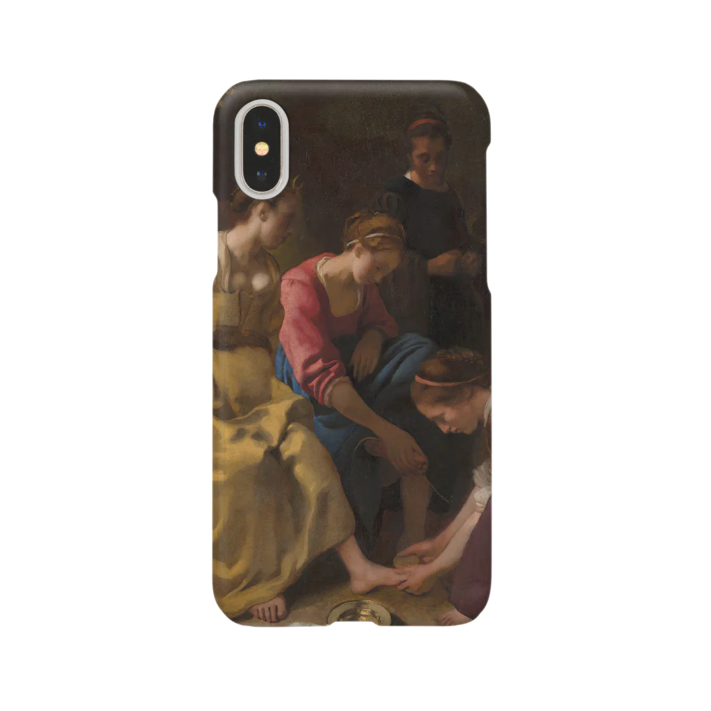 SONOTENI-ARTの008-002　フェルメール　『ディアナとニンフたち』　スマホケース　表側面印刷　iPhone XS/X専用デザイン　SC6 iPhone Smartphone Case