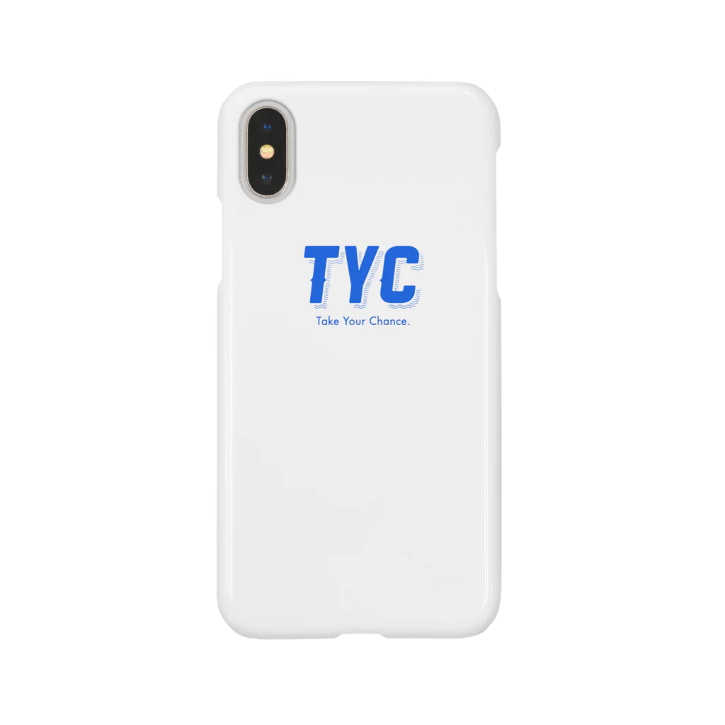 TYC☺︎(Take Your Chance!)のTYCスポーティーロゴ青 スマホケース