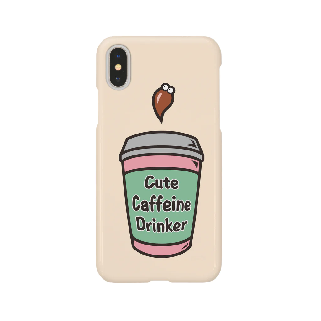 モルク -molk-のカフェイン党 -cute caffeine drinker- スマホケース