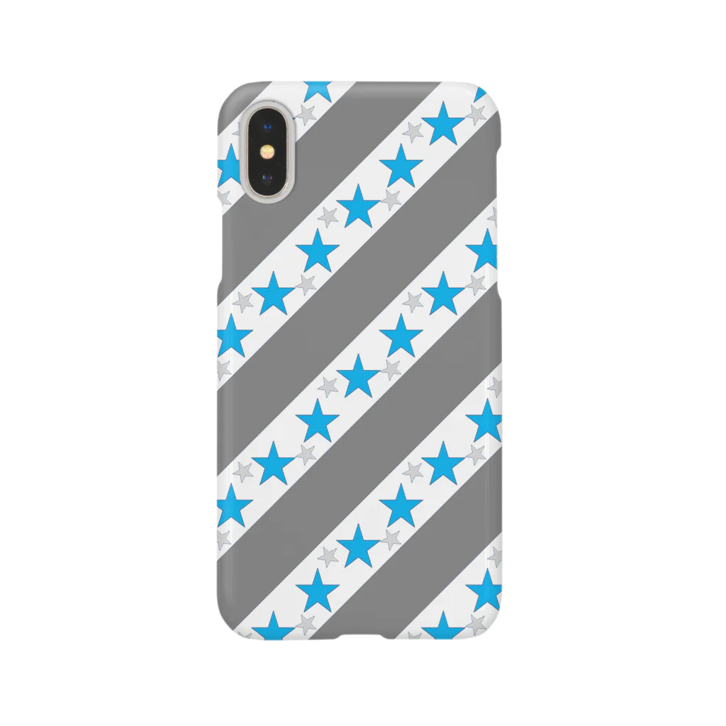 カラフル☆ライフのキュート☆グレー☆ストライプ Smartphone Case